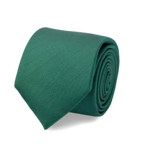 Aura Suff Solid Green Neck Tie for Men
